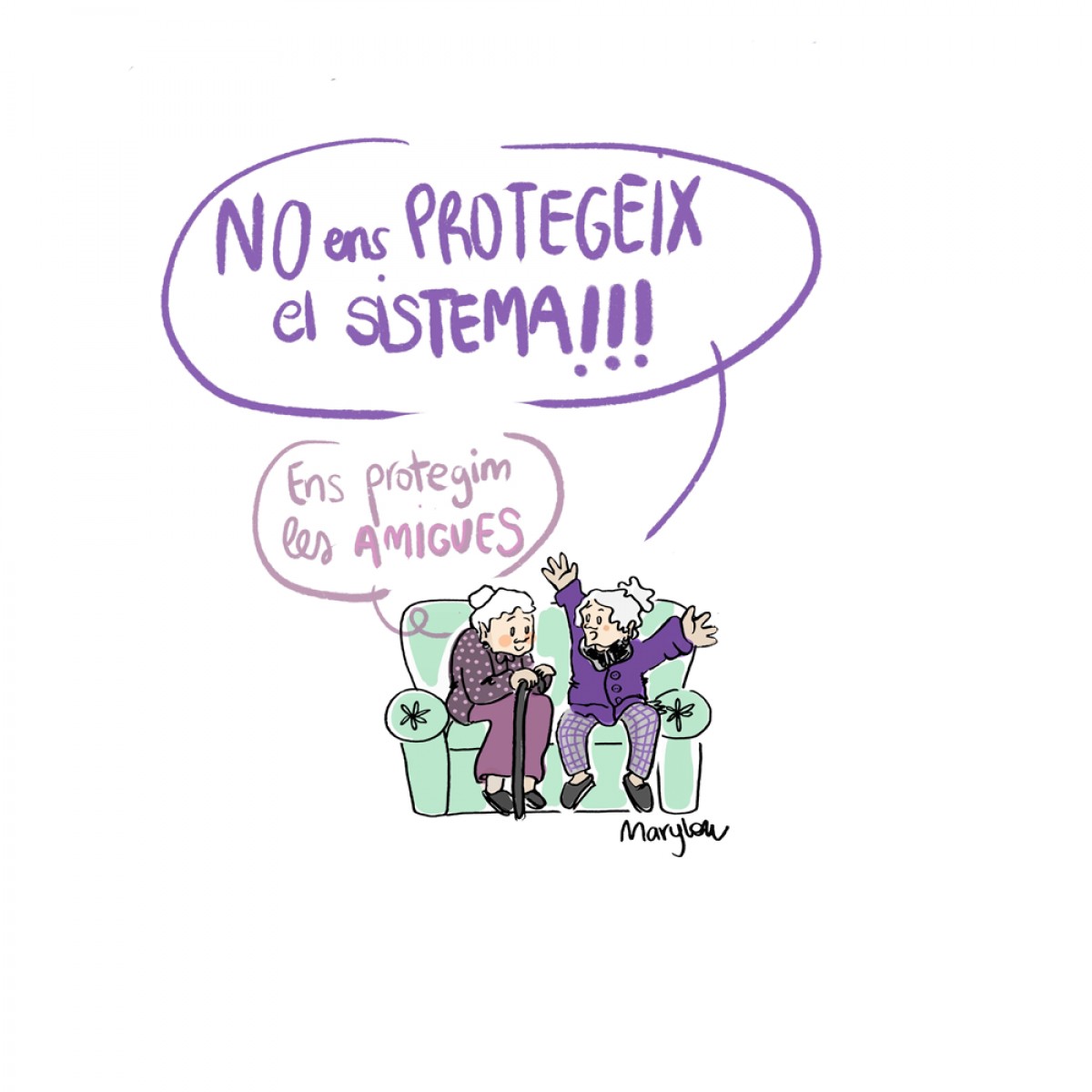 En el marc del 25N, les iaies de la Maria Saladich reivindiquen l'autodefensa feminista