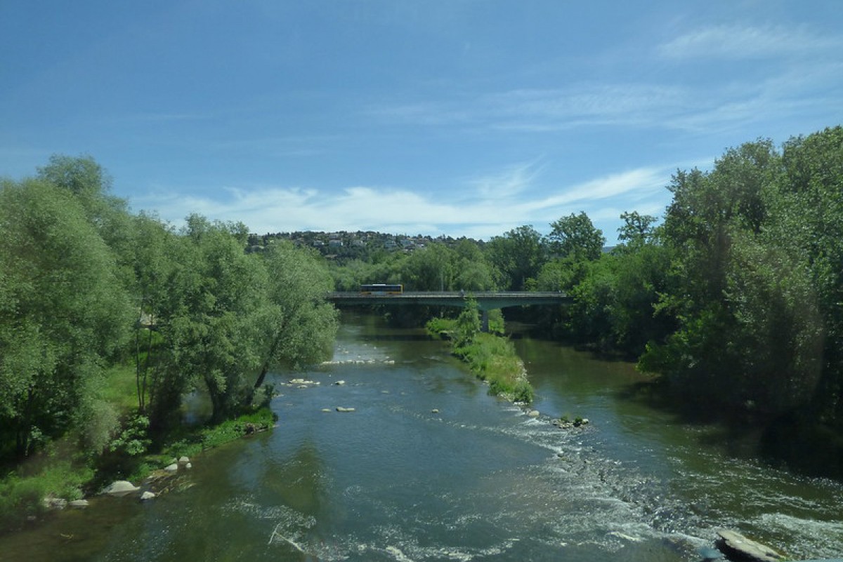 El riu Ter al seu pas per Girona