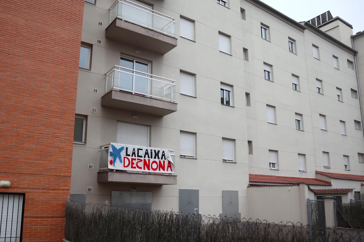 Blocs de pisos al barri d'Osona de Vic, on la Caixa ha desnonat més d'una família