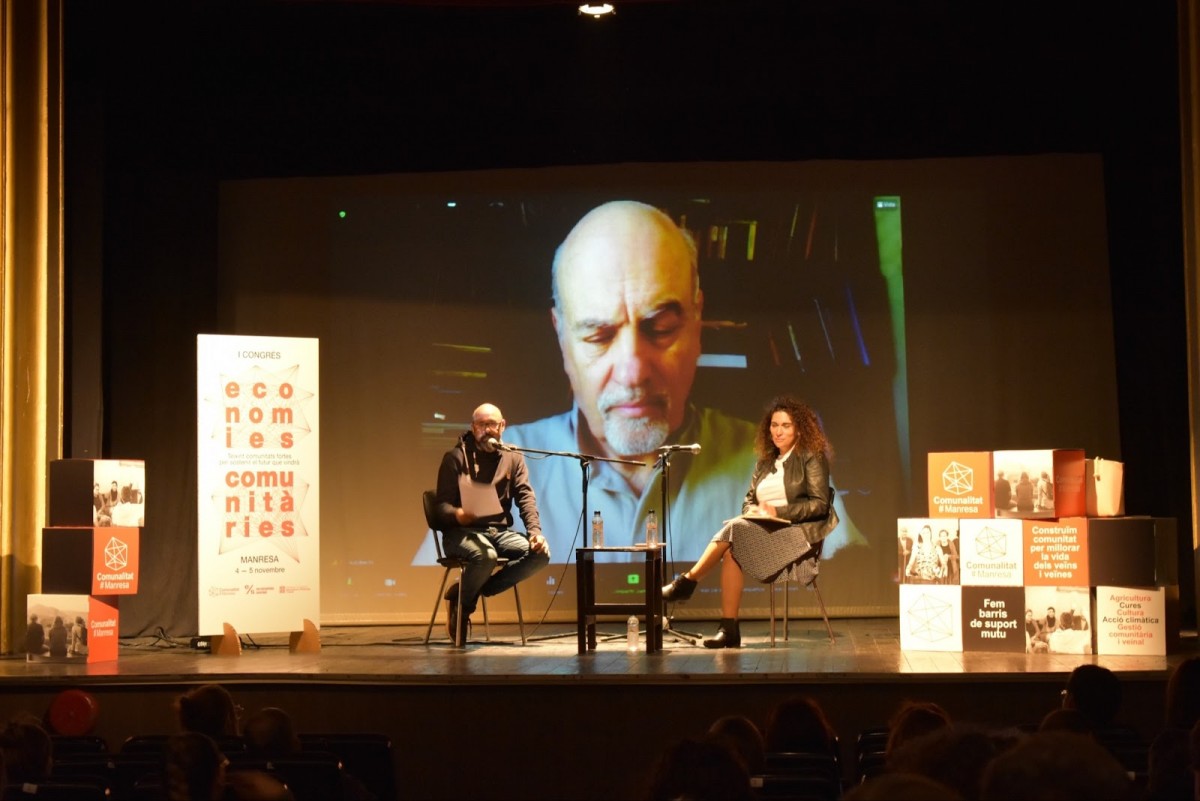 Una de les sessions del primer Congrés d'Economies Comunitàries de Manresa