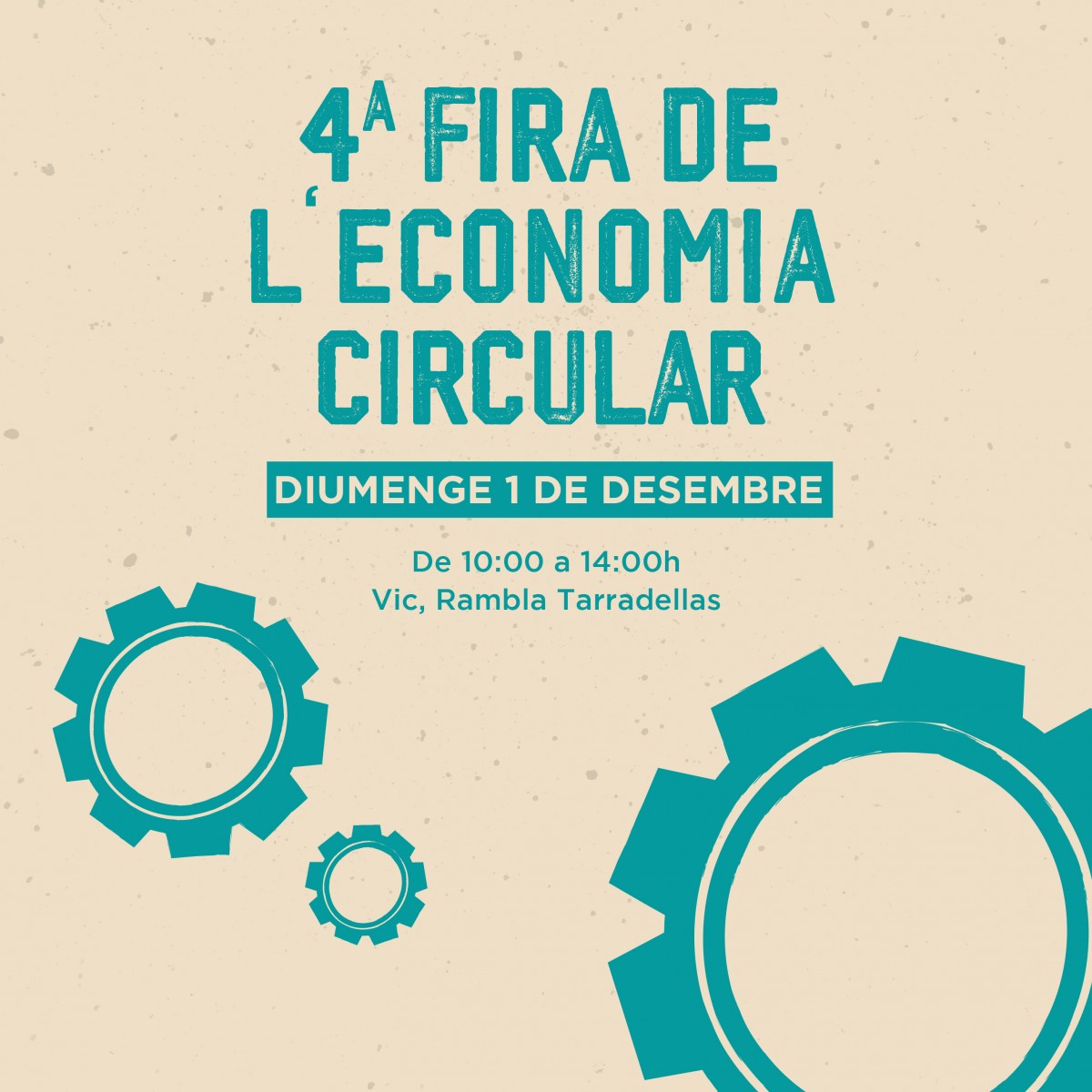 Aquest diumenge se celebrarà a la Rambla Tarradellas de Vic la 4a edició de la Fira de l'Economia Circular