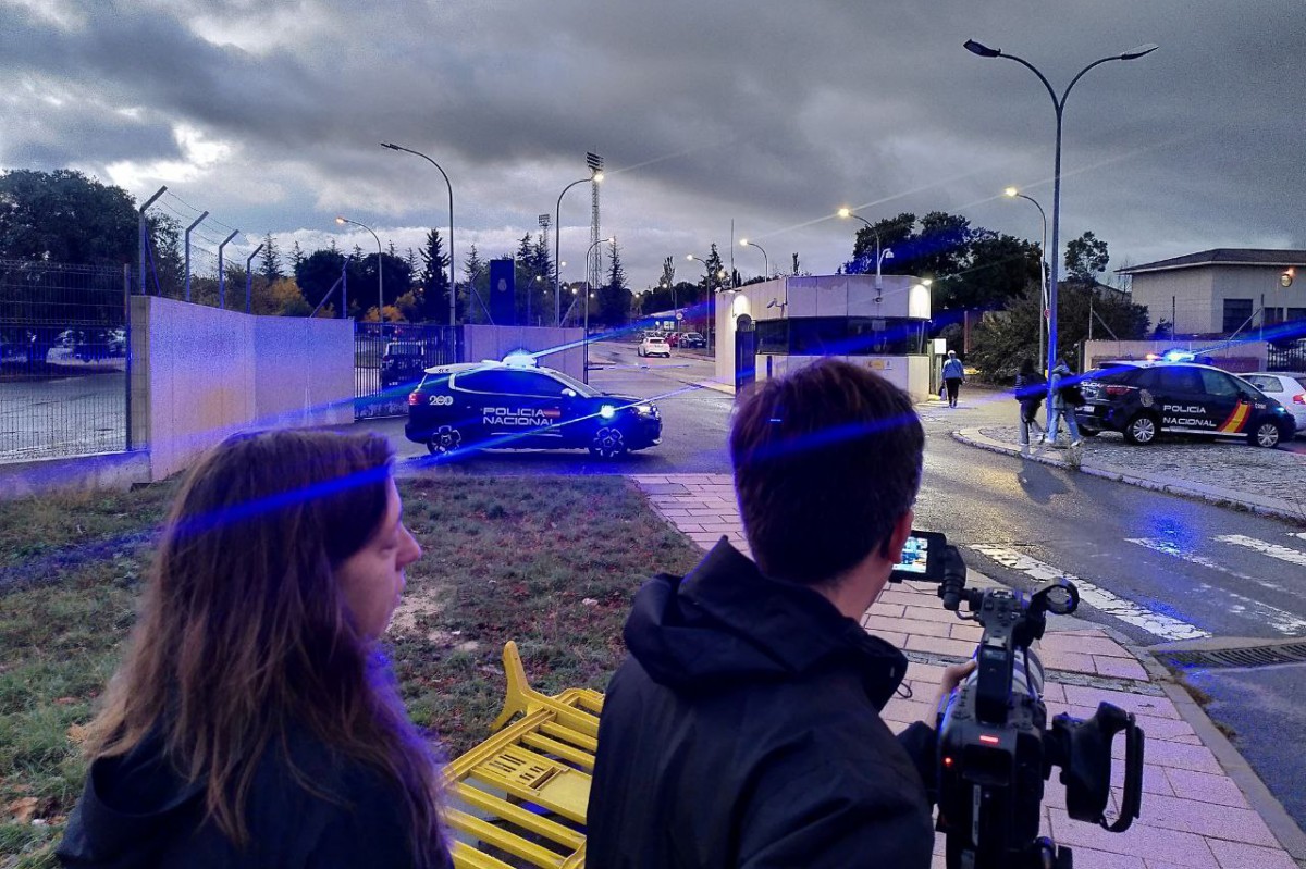 L’equip del reportatge es va desplaçar a l’Escola de Policia d’Àvila