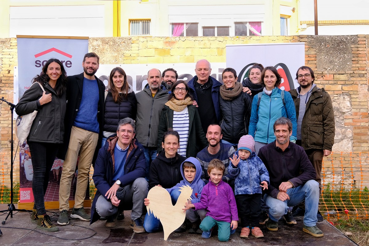 Foto de família dels impulsors de La Bastida - Pati del Gall