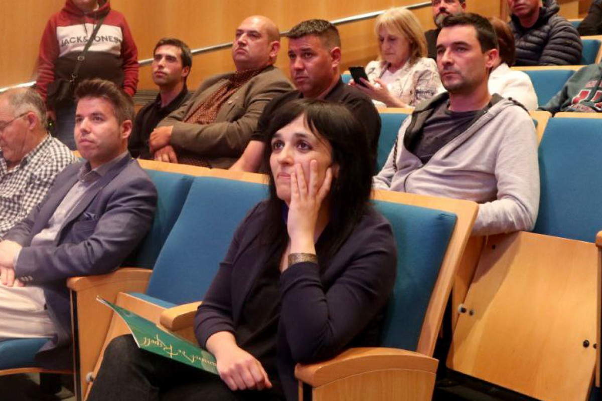 Sílvia Orriols, alcaldessa de Ripoll, en un acte electoral a Vic, el maig de 2024