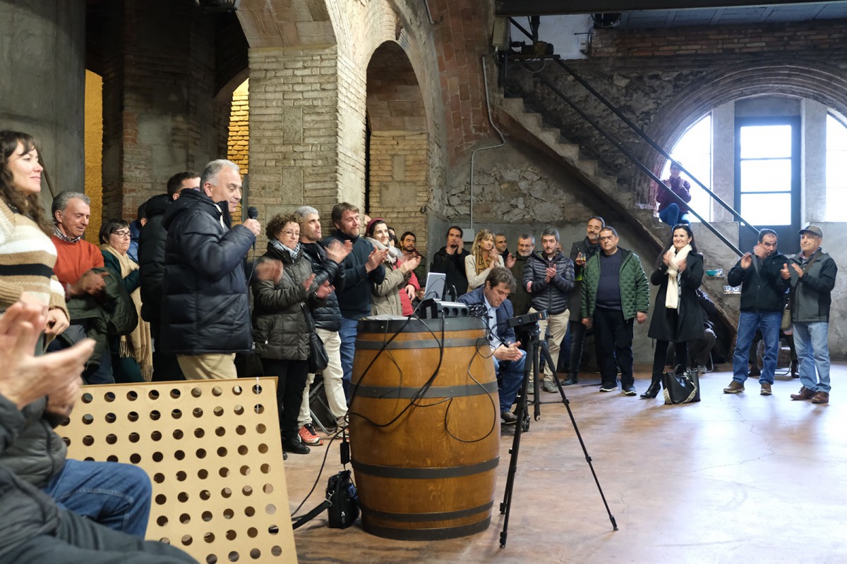 Un moment de la visita a Vincloop