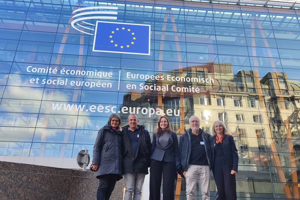 La representació de Balenyà Sostenible a Brussel·les