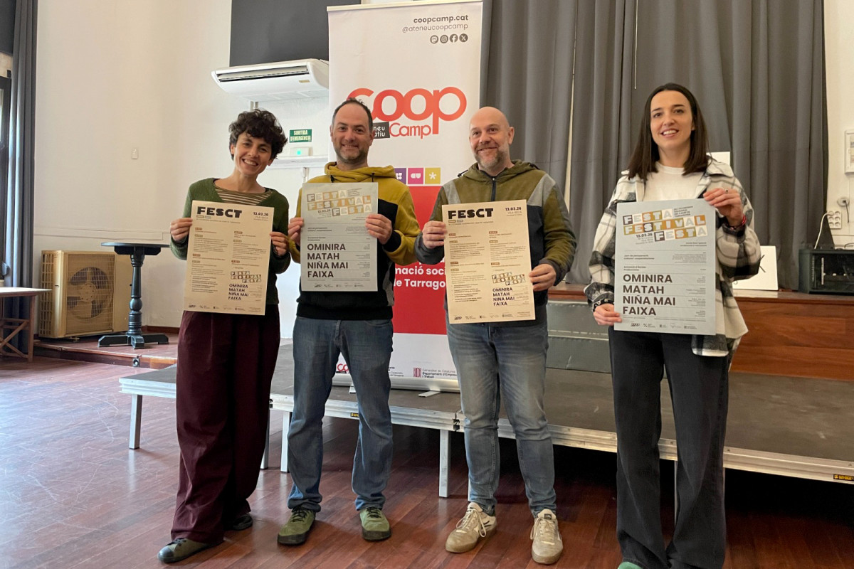 Representants de CoopCamp a la presentació de la FESCT