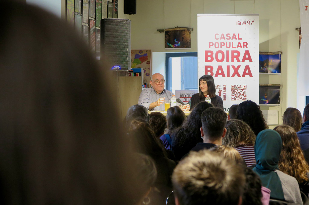 Manuel Delgado, durant la seva conferència al Casal Boira Baixa