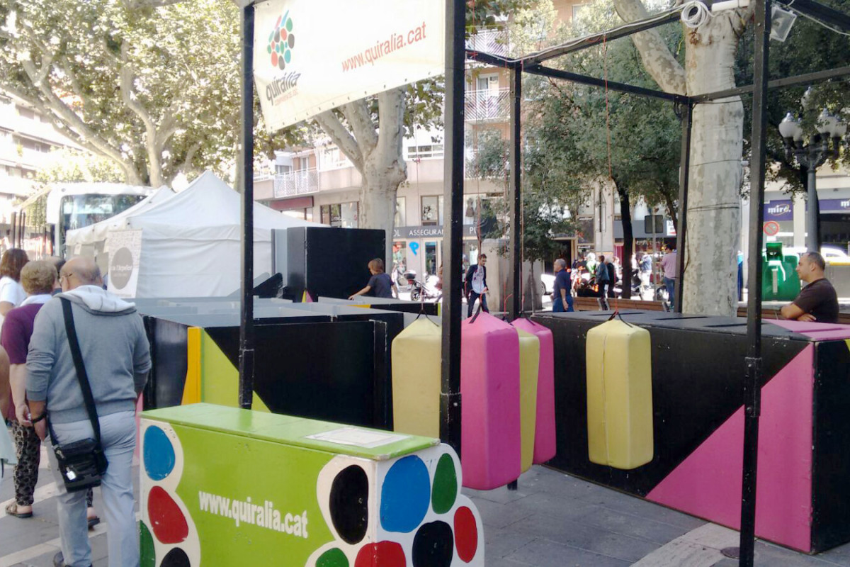 Activitat lúdica de l'empresa Quiràlia a Manresa