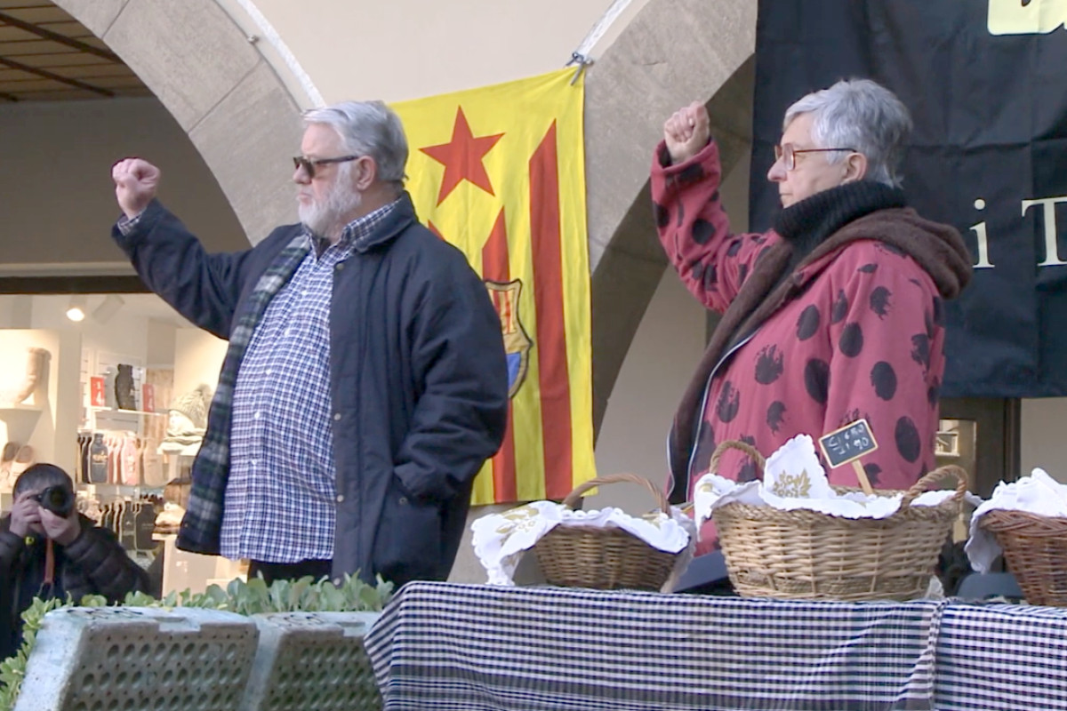 Pep Musté i Teresa Putellas, en l'homenatge popular que ja van rebre l'any 2023 a Vic