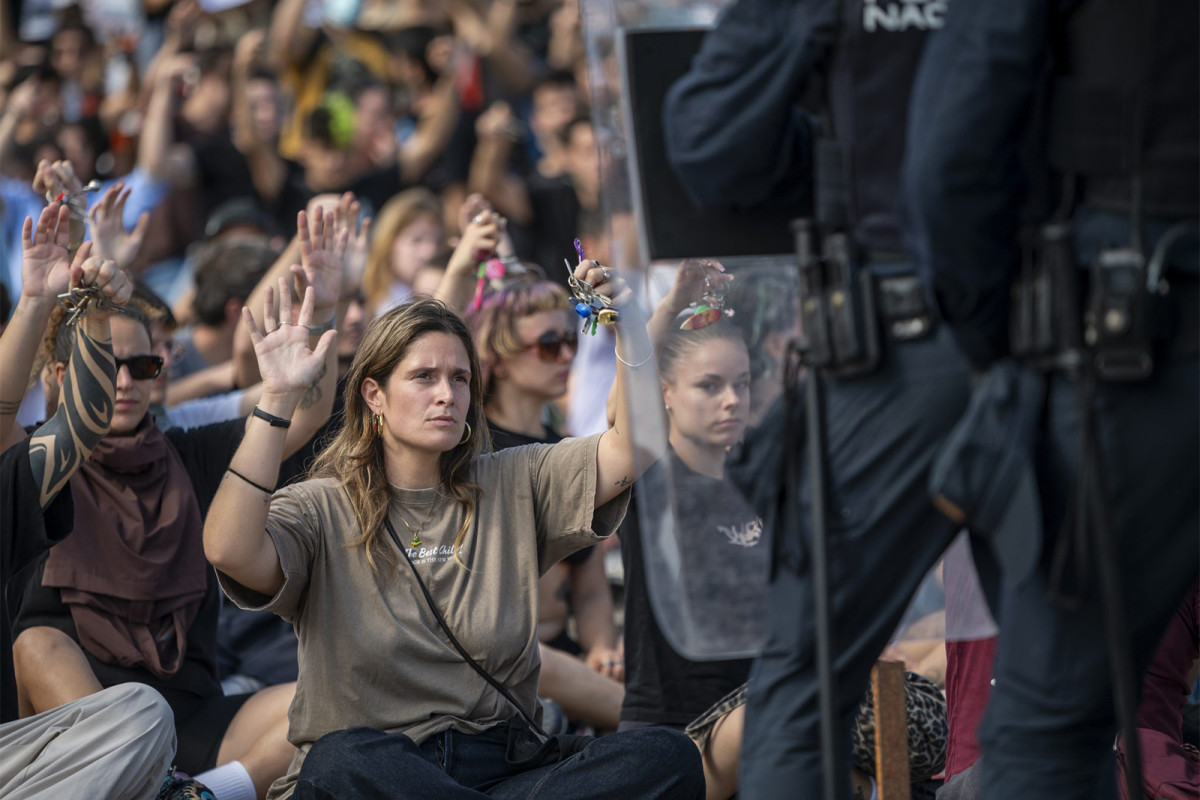 Protesta pel dret a l'habitatge a València, dissabte passat